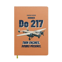 Thumbnail for Dornier Do 217 - Twin engines. Double presence. design on orange notebook