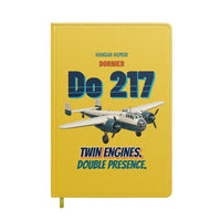 Thumbnail for Dornier Do 217 - Twin engines. Double presence. design on yellow notebook