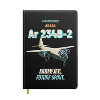 Thumbnail for Arado Ar 234B-2 Blitz - Early jet. Future spirit. design on black notebook