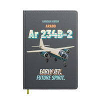 Thumbnail for Arado Ar 234B-2 Blitz - Early jet. Future spirit. design on gray notebook