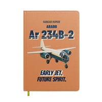 Thumbnail for Arado Ar 234B-2 Blitz - Early jet. Future spirit. design on orange notebook