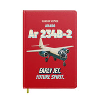 Thumbnail for Arado Ar 234B-2 Blitz - Early jet. Future spirit. design on red notebook