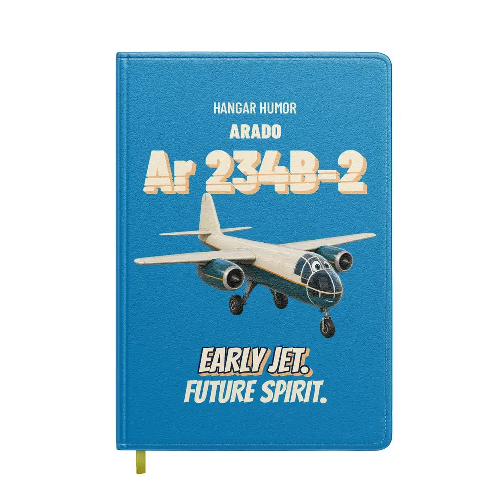 Arado Ar 234B-2 Blitz - Early jet. Future spirit. design on turquoise notebook