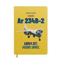 Thumbnail for Arado Ar 234B-2 Blitz - Early jet. Future spirit. design on yellow notebook