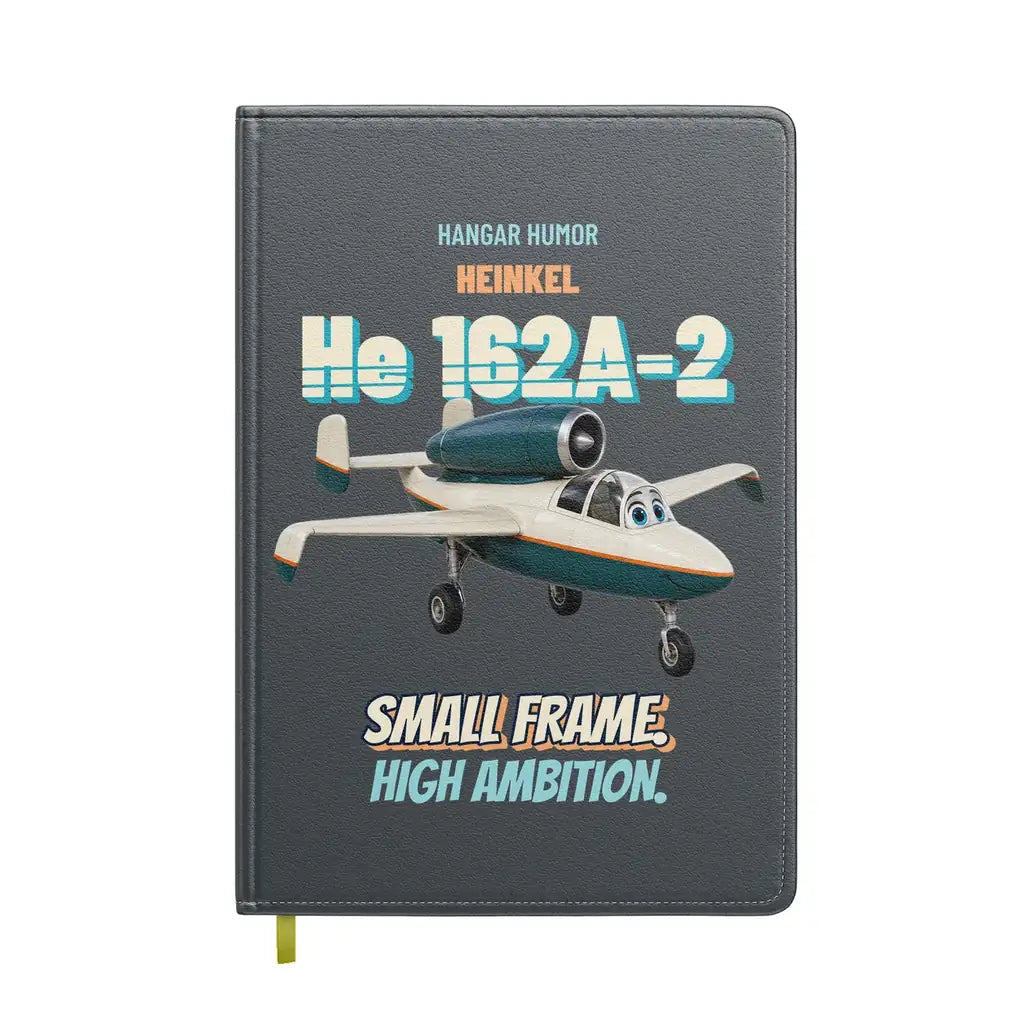 Heinkel He 162A-2 Salamander - Small frame. High ambition. design on gray notebook