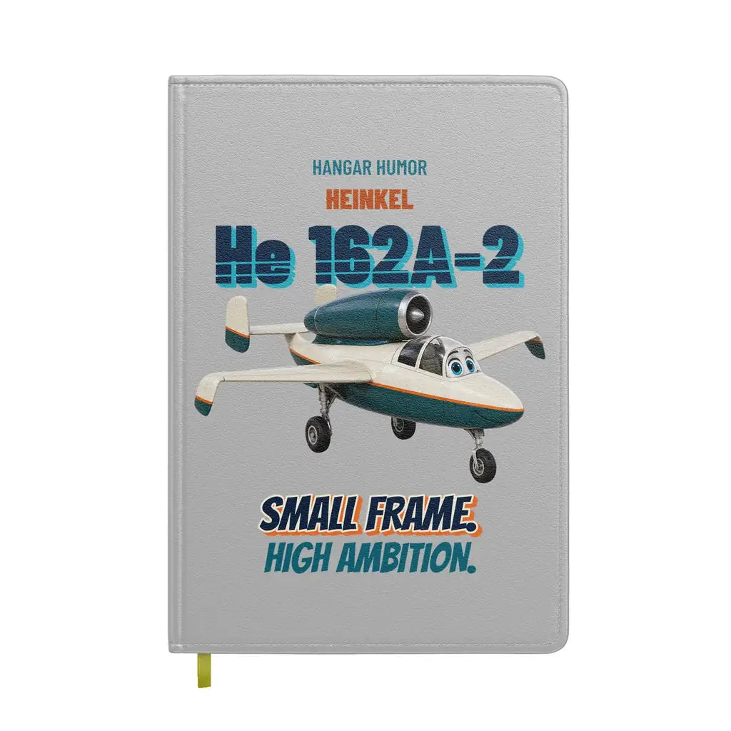 Heinkel He 162A-2 Salamander - Small frame. High ambition. design on light gray notebook