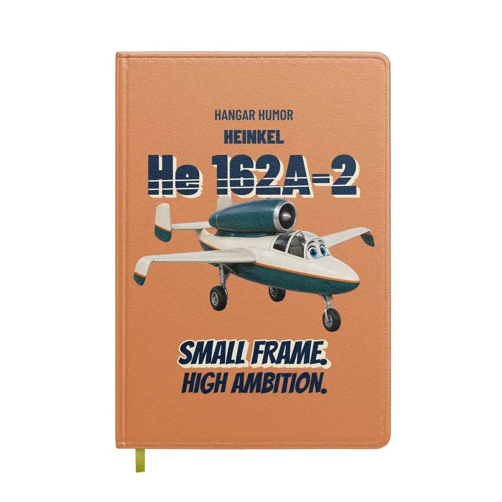 Heinkel He 162A-2 Salamander - Small frame. High ambition. design on orange notebook