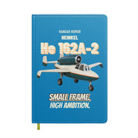 Thumbnail for Heinkel He 162A-2 Salamander - Small frame. High ambition. design on turquoise notebook