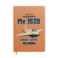Thumbnail for Messerschmitt Me 163B Komet - Rocket roots. Big dreams. design on orange notebook