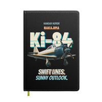 Thumbnail for Nakajima Ki-84 Hayate - Swift lines. Sunny outlook. design on black notebook