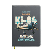 Thumbnail for Nakajima Ki-84 Hayate - Swift lines. Sunny outlook. design on gray notebook