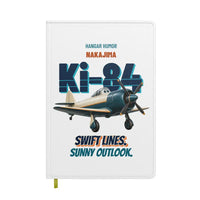 Thumbnail for Nakajima Ki-84 Hayate - Swift lines. Sunny outlook. design on white notebook