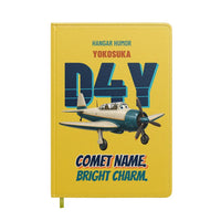 Thumbnail for Yokosuka D4Y Suisei - Comet name. Bright charm. design on yellow notebook