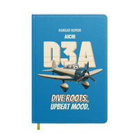 Thumbnail for Aichi D3A Val - Dive roots. Upbeat mood. design on turquoise notebook