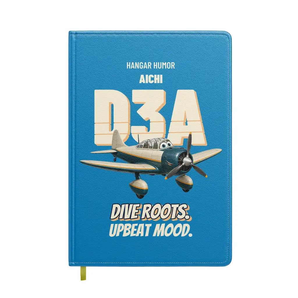 Aichi D3A Val - Dive roots. Upbeat mood. design on turquoise notebook