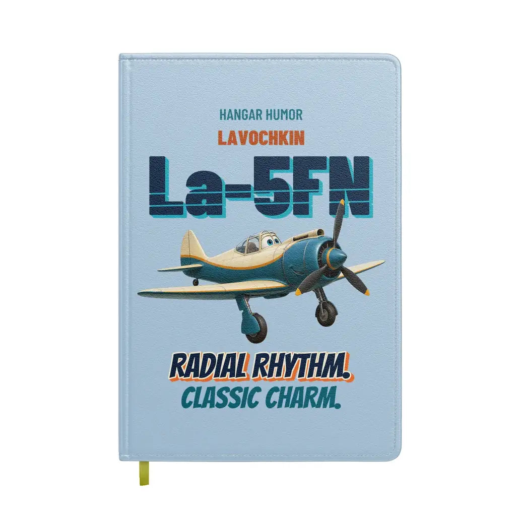 Lavochkin La-5FN - Radial rhythm. Classic charm. design on light blue notebook