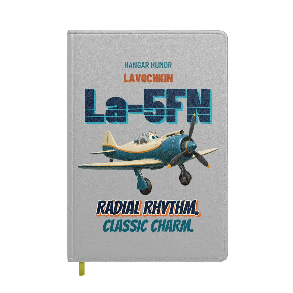 Lavochkin La-5FN - Radial rhythm. Classic charm. design on light gray notebook