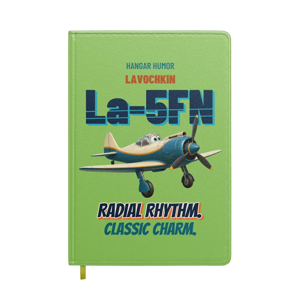 Lavochkin La-5FN - Radial rhythm. Classic charm. design on light green notebook