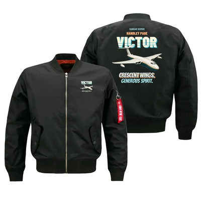 Handley Page VICTOR K.2 - Crescent wings. Generous spirit. design on black bomber jacket