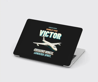 Handley Page VICTOR K.2 - Crescent wings. Generous spirit. design on black MacBook case