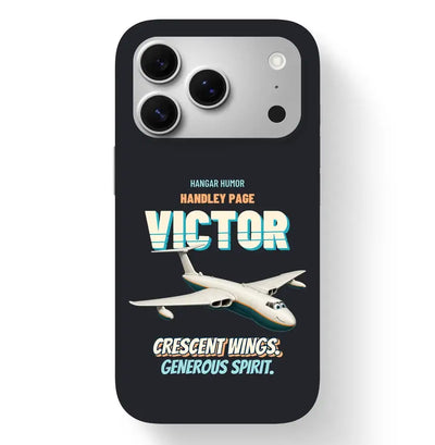 Handley Page VICTOR K.2 - Crescent wings. Generous spirit. design on black magsafe iphone 17 pro