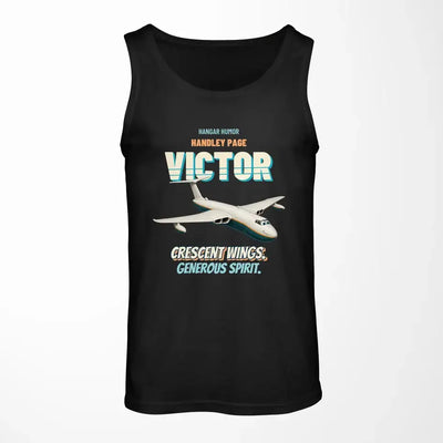 Handley Page VICTOR K.2 - Crescent wings. Generous spirit. design on black tank top