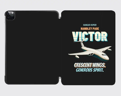 Handley Page VICTOR K.2 - Crescent wings. Generous spirit. design on black ipad tablet case