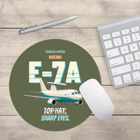 Thumbnail for Boeing E-7A Wedgetail - Top hat. Sharp eyes. design on green army round mouse pad