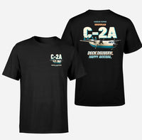 Thumbnail for Grumman C-2A Greyhound - Deck delivery. Happy arrival. - Double-Side T-Shirt design on black double side t shirt