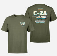 Thumbnail for Grumman C-2A Greyhound - Deck delivery. Happy arrival. - Double-Side T-Shirt design on greenarmy double side t shirt