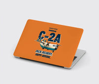 Thumbnail for Grumman C-2A Greyhound - Deck delivery. Happy arrival. design on orange MacBook case