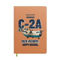 Thumbnail for Grumman C-2A Greyhound - Deck delivery. Happy arrival. design on orange notebook