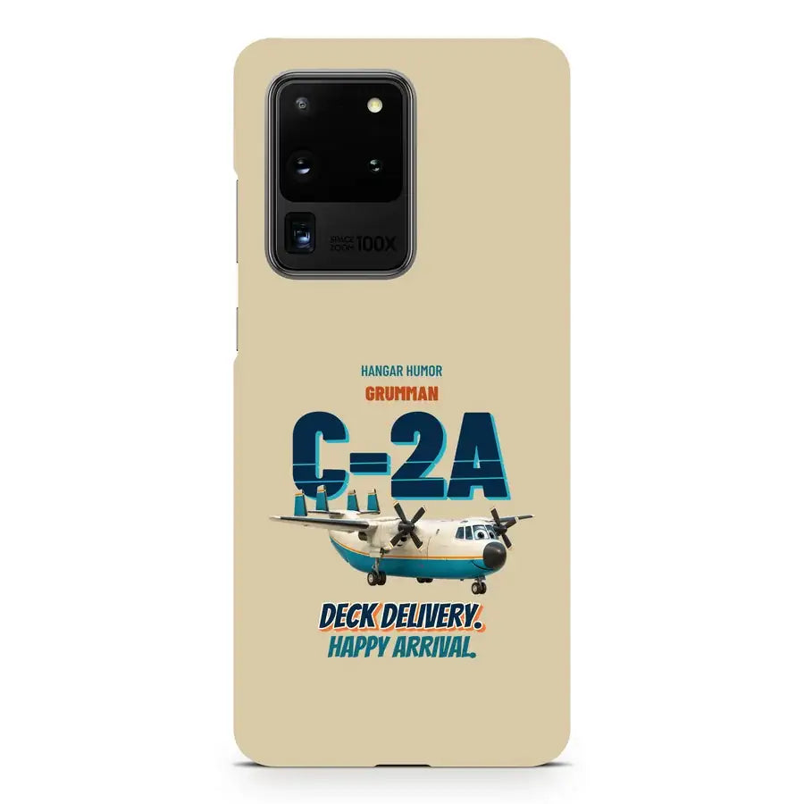 Grumman C-2A Greyhound - Deck delivery. Happy arrival. design on beige samsung case