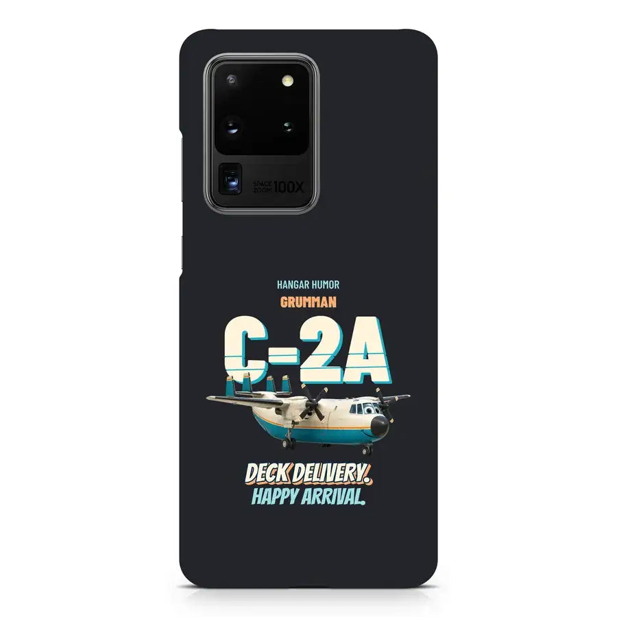 Grumman C-2A Greyhound - Deck delivery. Happy arrival. design on black samsung case