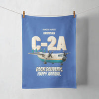 Thumbnail for Grumman C-2A Greyhound - Deck delivery. Happy arrival. design on blue towel