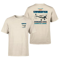 Thumbnail for Fairey Swordfish Mk I - Stringbag style. Boundless charm. - Double-Side T-Shirt design on beige double side t shirt