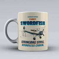 Thumbnail for Fairey Swordfish Mk I - Stringbag style. Boundless charm. design on beige ceramic mug