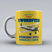 Thumbnail for Fairey Swordfish Mk I - Stringbag style. Boundless charm. design on yellow ceramic mug
