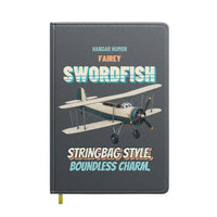 Thumbnail for Fairey Swordfish Mk I - Stringbag style. Boundless charm. design on gray notebook