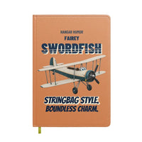 Thumbnail for Fairey Swordfish Mk I - Stringbag style. Boundless charm. design on orange notebook