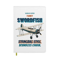 Thumbnail for Fairey Swordfish Mk I - Stringbag style. Boundless charm. design on white notebook