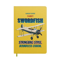 Thumbnail for Fairey Swordfish Mk I - Stringbag style. Boundless charm. design on yellow notebook