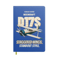 Thumbnail for Beechcraft D17S Staggerwing - Staggered wings. Standout style. design on blue notebook