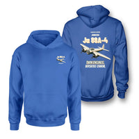 Thumbnail for Junkers Ju 88A-4 - Twin engines. Versatile charm. - Double-Side Hoodie design on blue double side hoodie