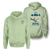 Thumbnail for Junkers Ju 88A-4 - Twin engines. Versatile charm. - Double-Side Hoodie design on light green double side hoodie