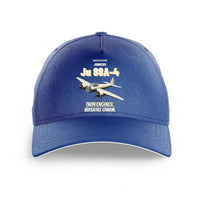 Thumbnail for Junkers Ju 88A-4 - Twin engines. Versatile charm. design on blue printed hat