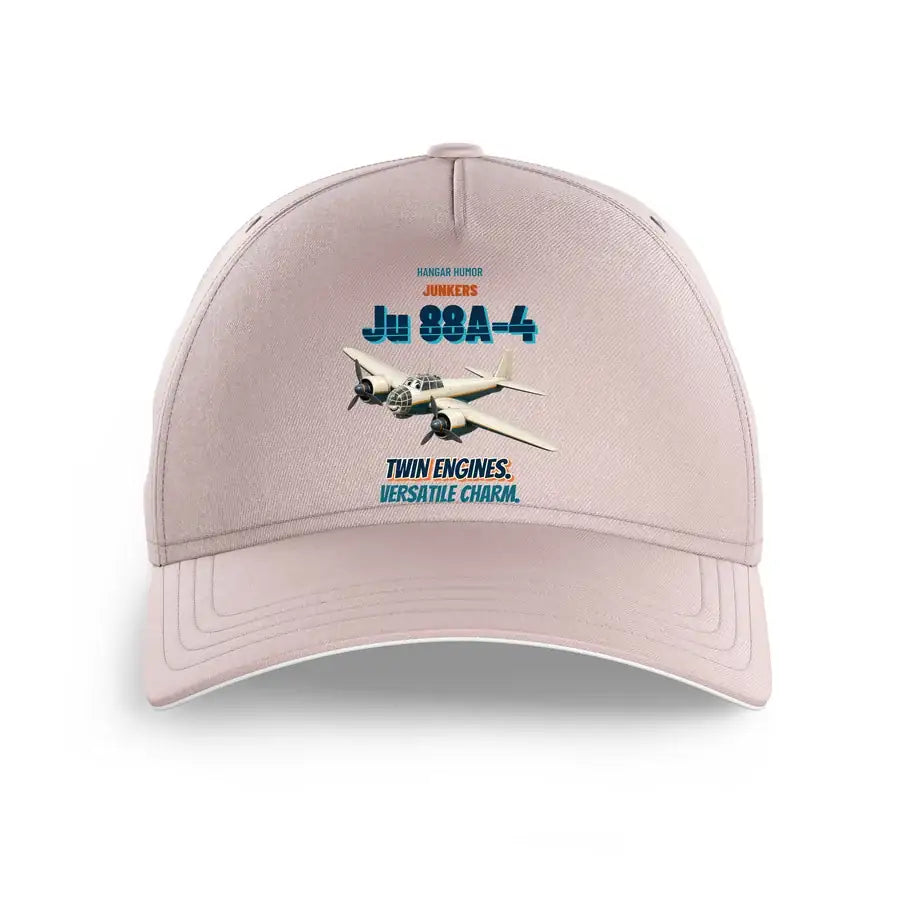 Junkers Ju 88A-4 - Twin engines. Versatile charm. design on pink printed hat
