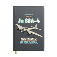 Thumbnail for Junkers Ju 88A-4 - Twin engines. Versatile charm. design on gray notebook