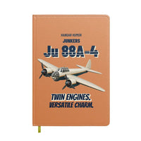 Thumbnail for Junkers Ju 88A-4 - Twin engines. Versatile charm. design on orange notebook