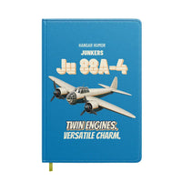 Thumbnail for Junkers Ju 88A-4 - Twin engines. Versatile charm. design on turquoise notebook